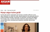 aksam.com.tr</br>Miyopi Salgın Haline Geldi!</br>03.02.2016