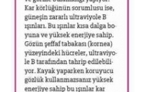 Hürriyet Kar Körlüğüne Gözlüklü Önlem 02.10.2009