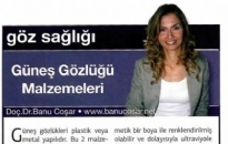 Golf  Güneş Gözlüğü Malzemeleri Haziran 2012