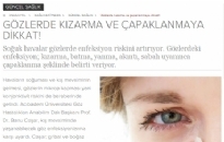 elele.com.tr</br>Gözde kızarma ve...</br> 11.11.2015