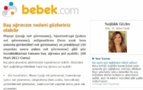 bebek.com Baş Ağrısının Nedeni... 08.03.2013