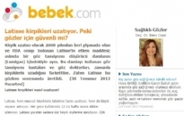 bebek.com Latisse Kirpikleri Uzatıyor... 30.07.2012