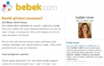 bebek.com Renkli Görüyor Musunuz 16.04.2010