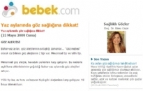 bebek.com Yaz Ayları Göz... 22.05.2009