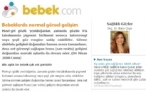 bebek.com Bebeklerde Normal Görsel 04.04.2008