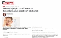 Hürriyet Göz Sağlığı İçin Çocuklarımıza... 18.04.2022