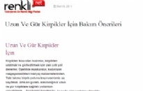 renklinot.com Uzun ve Gür Kirpikler İçin... 09.03.2011