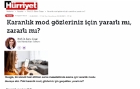 Hürriyet Karanlık Mod Gözleriniz... 25.09.2021